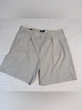 Polo by Ralph Lauren Khaki and Cream Pinstripe Seersucker Men’s Shorts